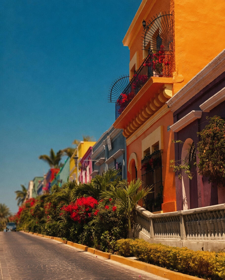 Auriga turística en el malecón de Mazatlán